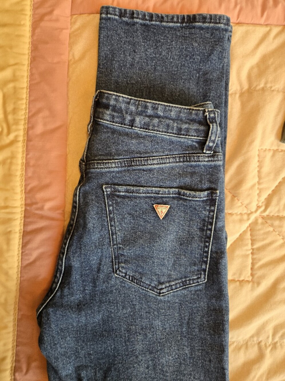 Guess High-Rise Straight Women's Jeans in Dark Blue Denim (W27xL28)
